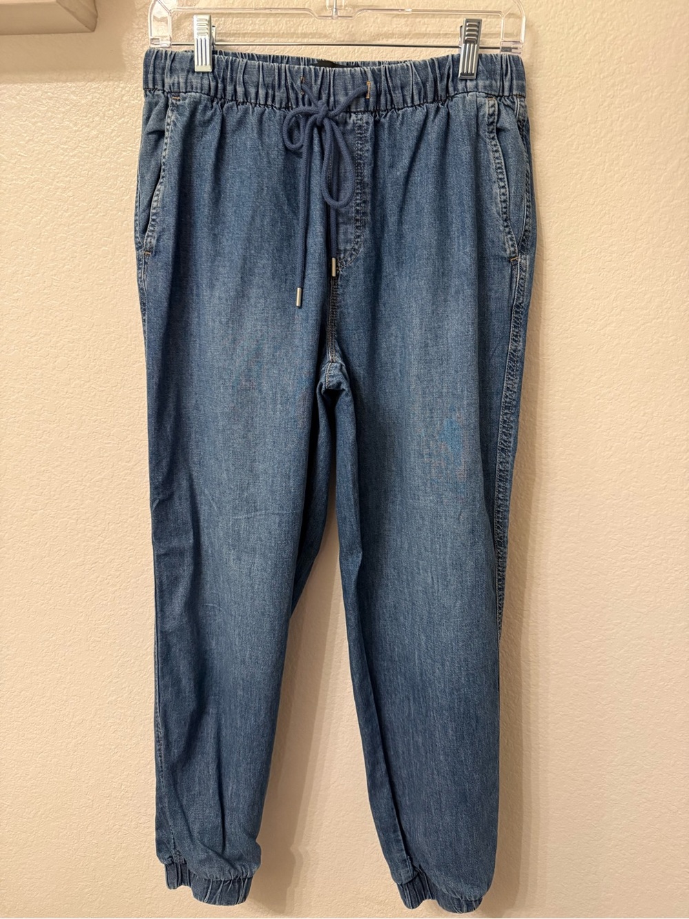 Banana Republic Casual Denim Jogger Pants - Medium Wash Blue